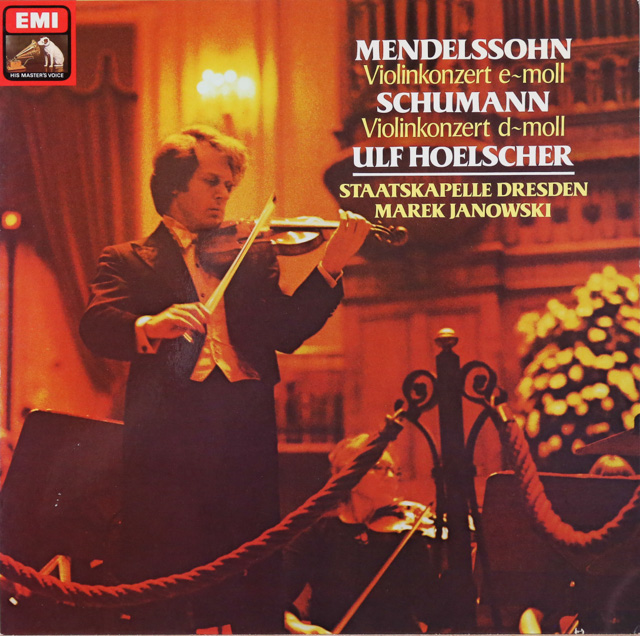 ウルフ・ヘルシャー、ヤノフスキのメンデルスゾーン、シューマン/ヴァイオリン協奏曲　独EMI　3607　LP レコード