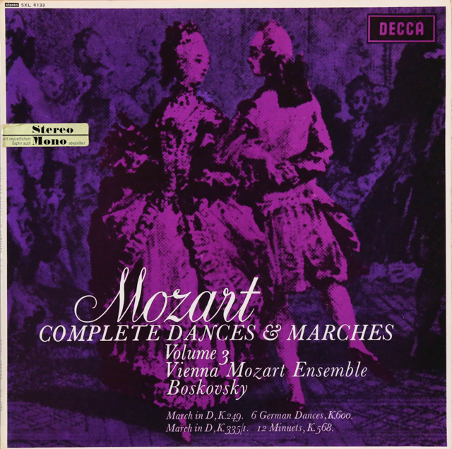 ボスコフスキーのモーツァルト/「舞曲と行進曲全集」（3）　英DECCA　オリジナル盤　2709　LP レコード