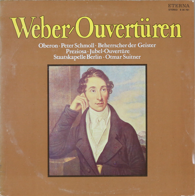 スウィトナーのウェーバー/序曲集　独ETERNA　3540　LP レコード