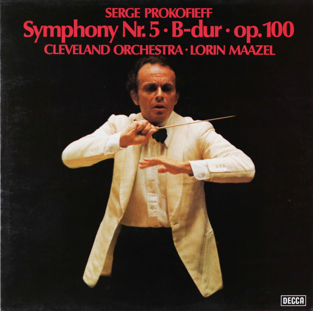 マゼールのプロコフィエフ/交響曲第5番　独DECCA　3540　LP レコード