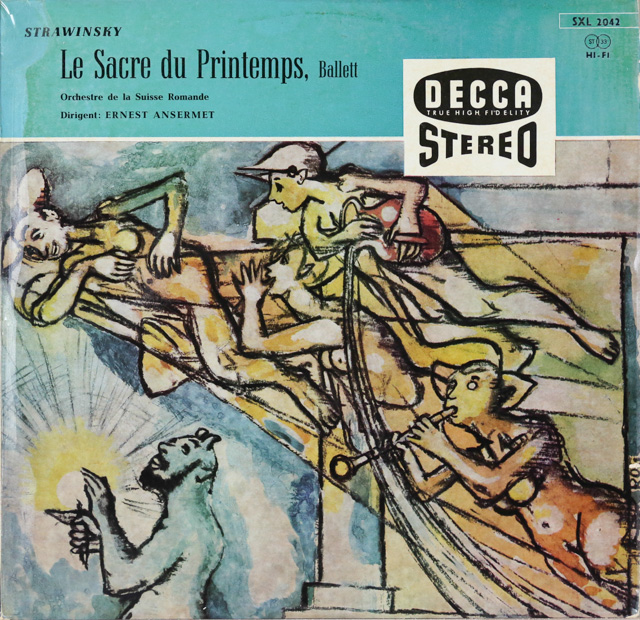 アンセルメのストラヴィンスキー/「春の祭典」　独DECCA　2747　LP レコード