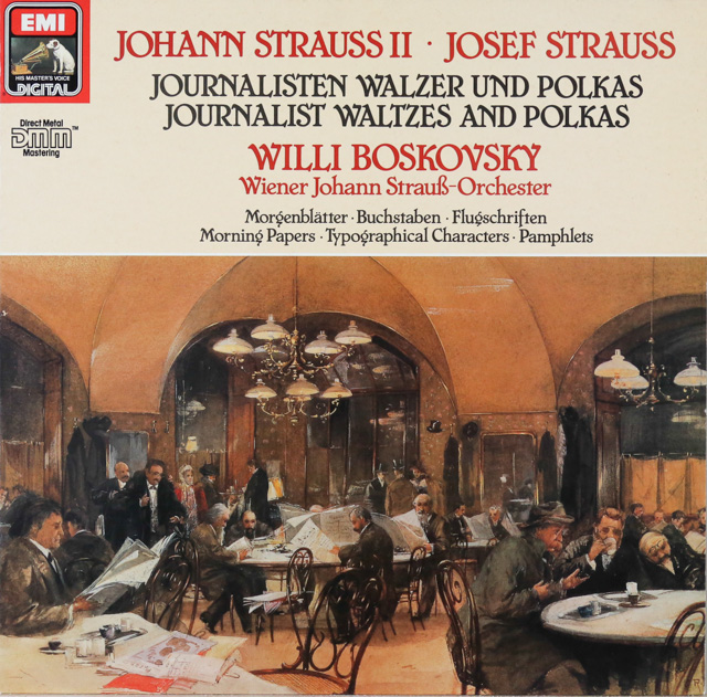 ボスコフスキーのシュトラウス/ワルツ、ポルカ集　独EMI　3607　LP レコード