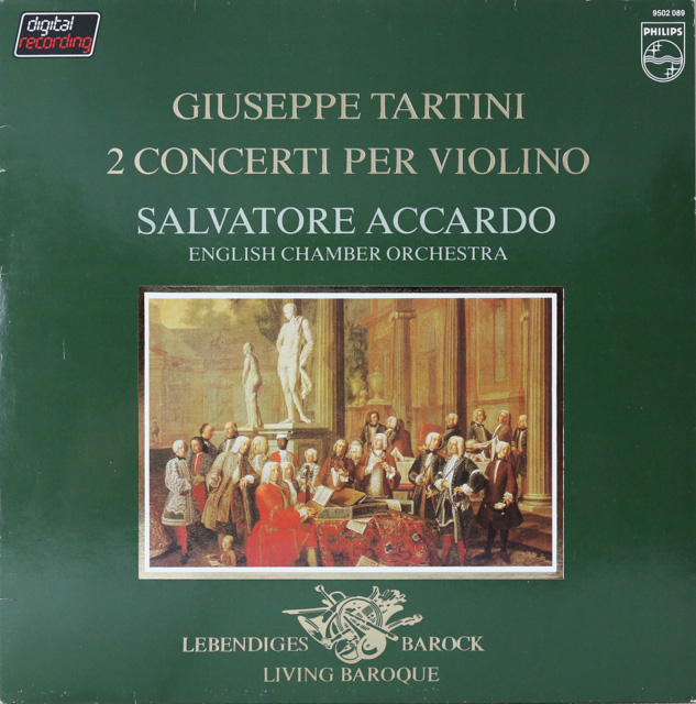 アッカルドのタルティーニ/ヴァイオリン協奏曲集　蘭PHILIPS　3607　LP レコード