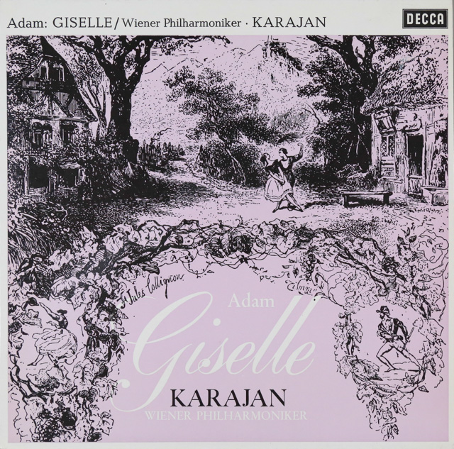 カラヤンのアダン/バレエ音楽「ジゼル」　独DECCA　3616　LP レコード