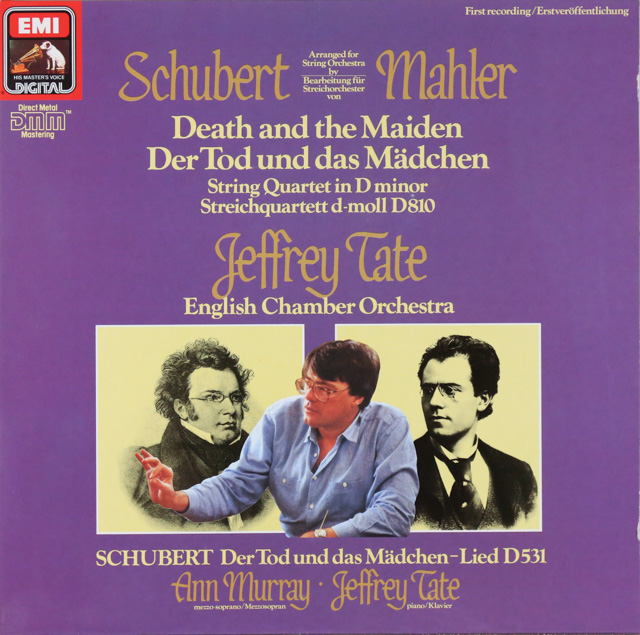 テイトのシューベルト/「死と乙女」　独EMI　3616　LP レコード