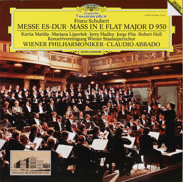 アバドのシューベルト/ミサ曲第6番　独DGG　3616　LP レコード