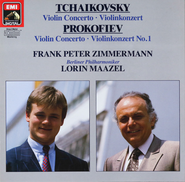 ツィンマーマン&マゼールのチャイコフスキー&プロコフィエフ/ヴァイオリン協奏曲集　独EMI　3299　LP レコード