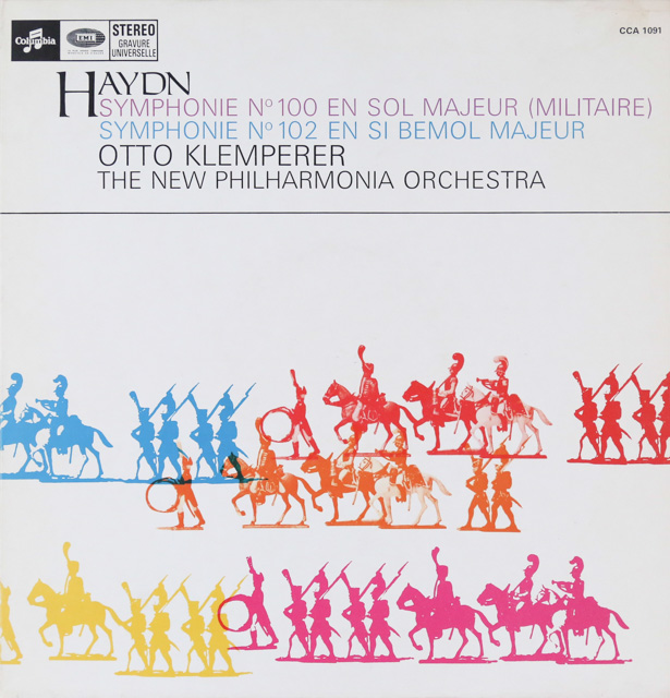 クレンペラーのハイドン/交響曲第100番「軍隊」&第102番　仏Columbia　2801　LP レコード