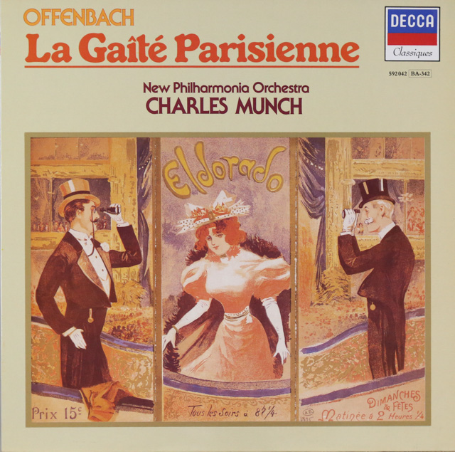 ミュンシュのオッフェンバック/「パリの喜び」　仏DECCA　2802　LP レコード