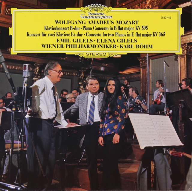 ギレリス父娘、ベームのモーツァルト/2台のピアノのための協奏曲ほか　独DGG　3617　LP レコード