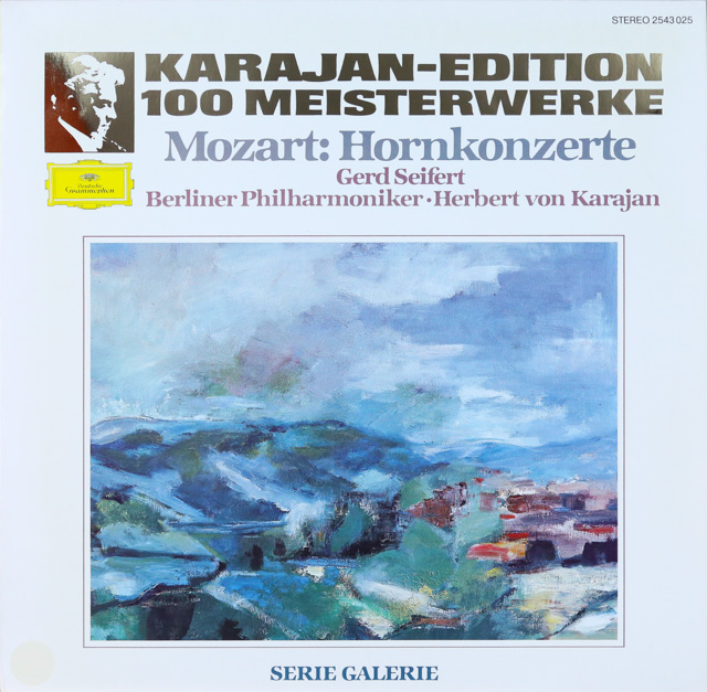 ザイフェルト&カラヤンのモーツァルト/ホルン協奏曲集　独DGG　3286　LP レコード