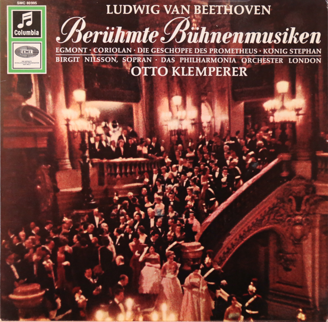 クレンペラー、ニルソンのベートーヴェン/劇音楽「エグモント」序曲とアリア集ほか　独Columbia　3515　LP レコード