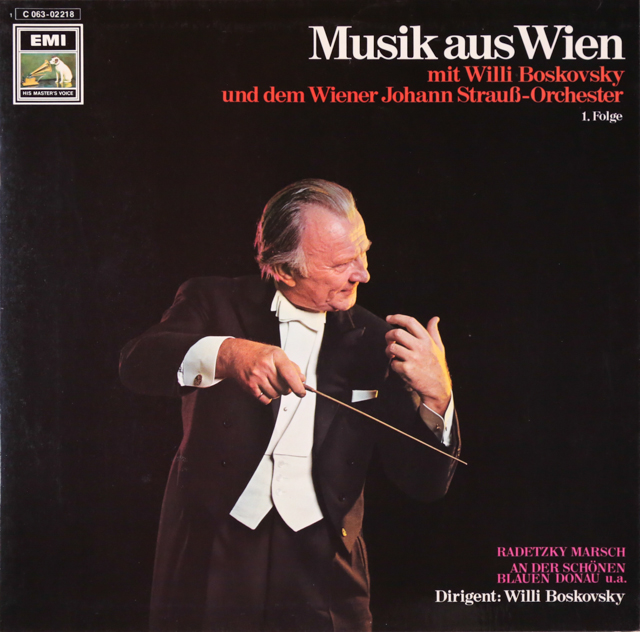 ボスコフスキーのウィーンの音楽　独EMI　3515　LP レコード