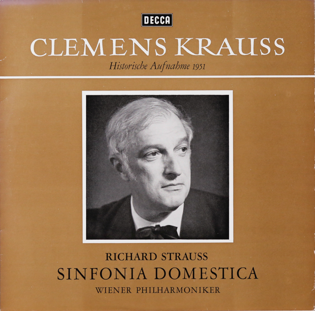 クラウスのR.シュトラウス/家庭交響曲　独DECCA　3299　LP レコード