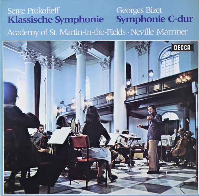 マリナーのプロコフィエフ/交響曲第1番「古典」ほか　独DECCA　3515　LP レコード
