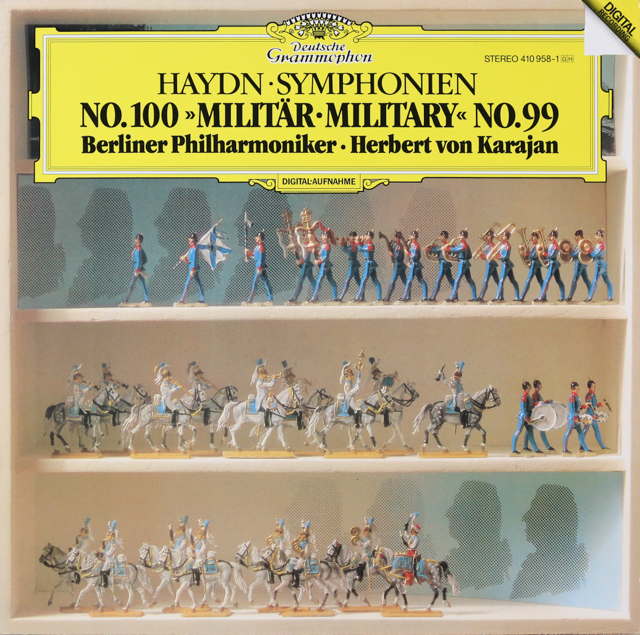 カラヤンのハイドン/交響曲第100番「軍隊」ほか　独DGG　3515　LP レコード