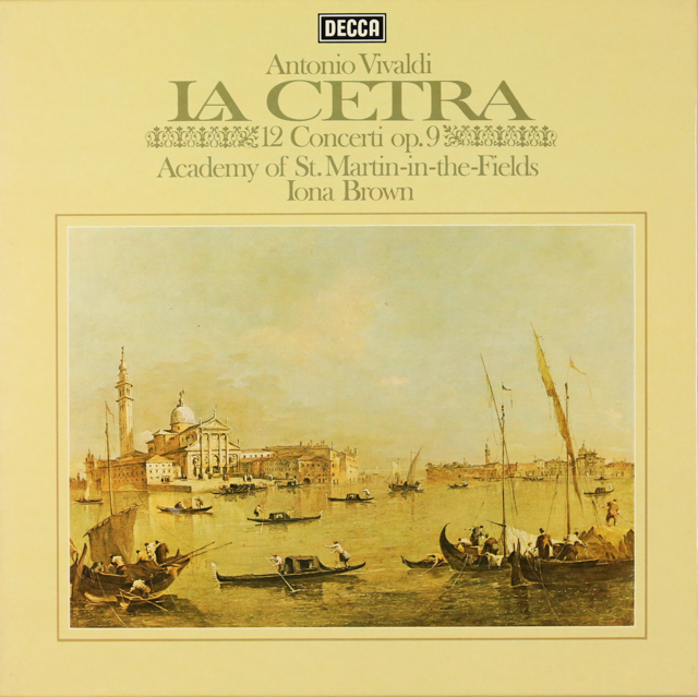イオナ・ブラウンのヴィヴァルディ/12曲のヴァイオリン協奏曲集「チェートラ」　独DECCA　3299　LP レコード