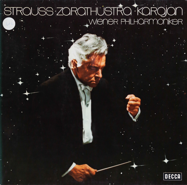 カラヤンのR.シュトラウス/「ツァラトゥストラはかく語りき」　独DECCA　3299　LP レコード