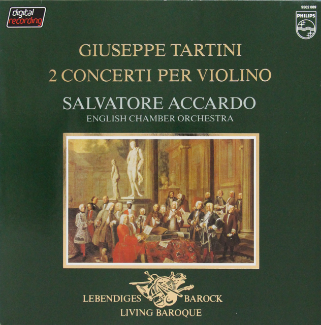 アッカルドのタルティーニ/ヴァイオリン協奏曲集　蘭PHILIPS　3519　LP レコード