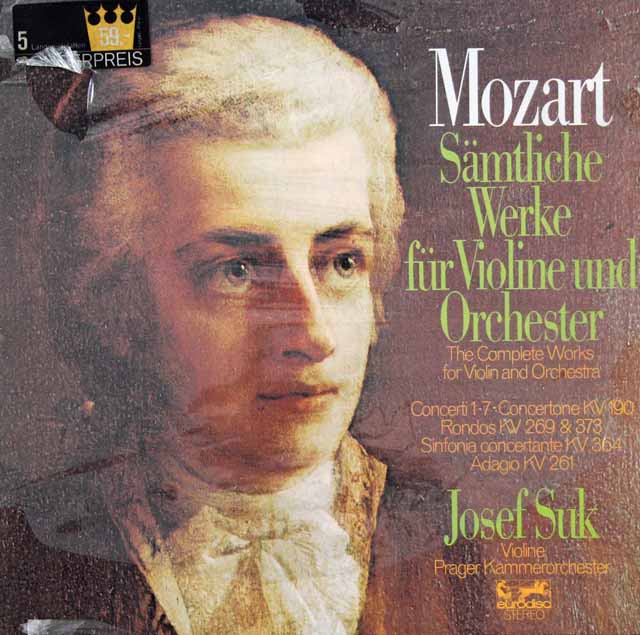 【未開封】　スークのモーツァルト/ヴァイオリン協奏曲全集　独Eurodisc　3037　LP レコード