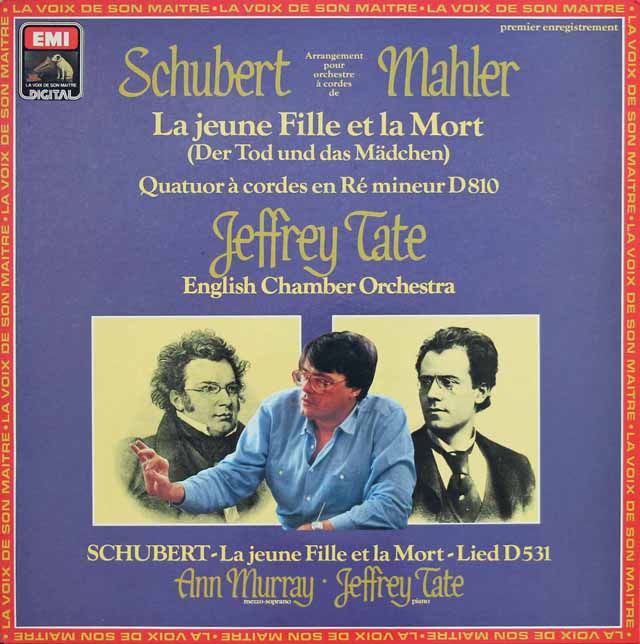 テイトのシューベルト/「死と乙女」　仏EMI（VSM）　3523　LP レコード