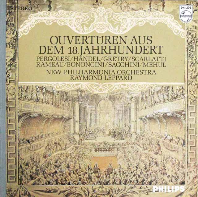 レッパードの18世紀序曲集　蘭PHILIPS　3523　LP レコード