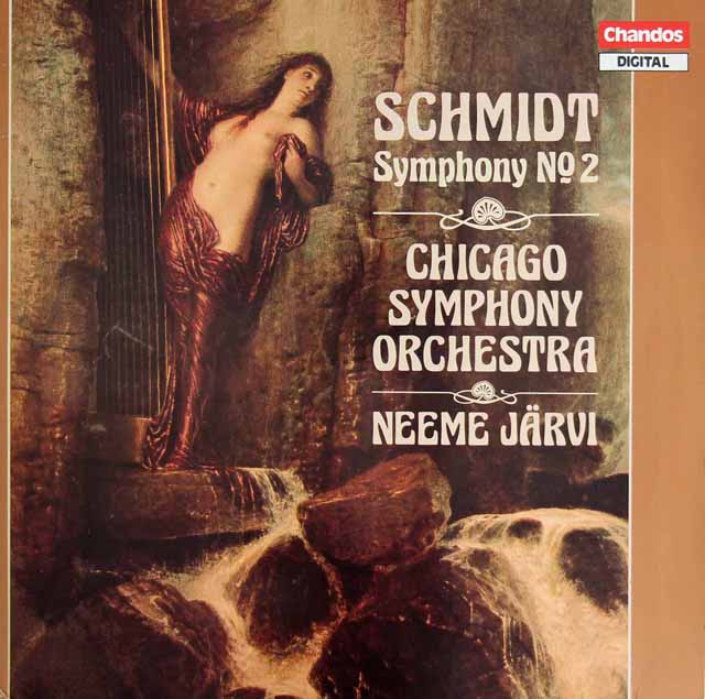 ネーメ・ヤルヴィのシュミット/交響曲第2番　英Chandos　3525　LP レコード