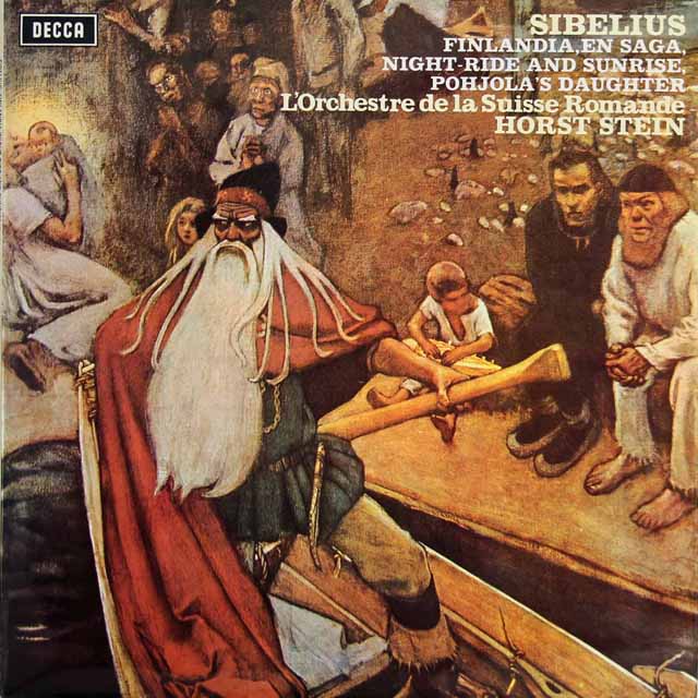 【オリジナル盤】　シュタインのシベリウス/「フィンランディア」ほか　英DECCA　3525　LP レコード