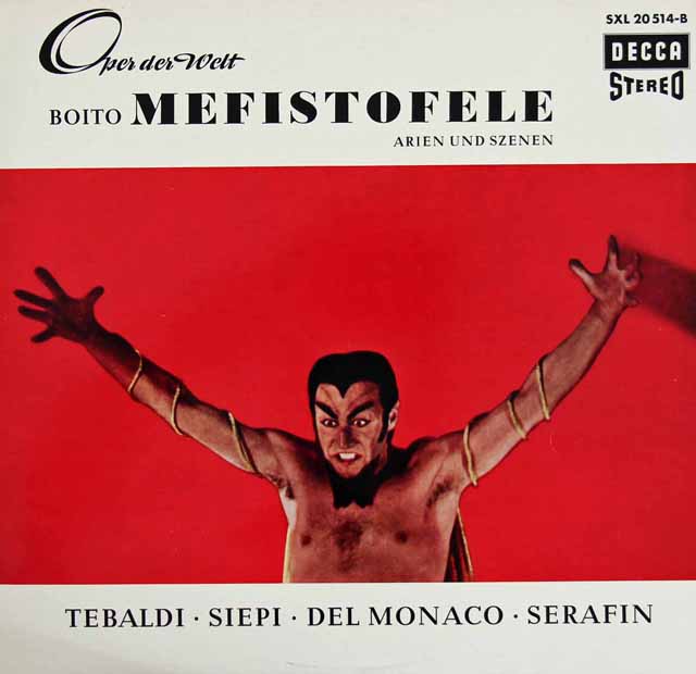 セラフィンのボーイト/歌劇「メフィストフェーレ」抜粋　独DECCA　3526　LP レコード