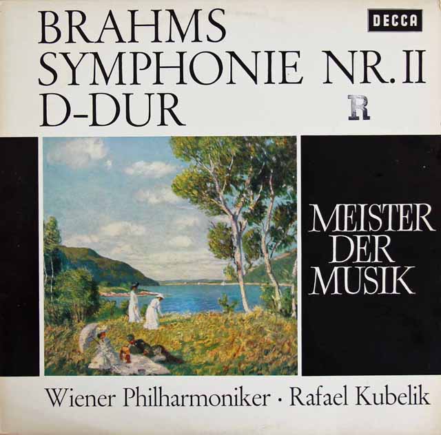 クーベリックのブラームス/交響曲第2番　独DECCA　3526　LP レコード