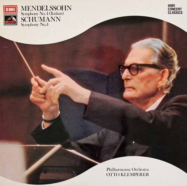 クレンペラーのメンデルスゾーン/交響曲第4番「イタリア」ほか　英EMI　3295　LP レコード