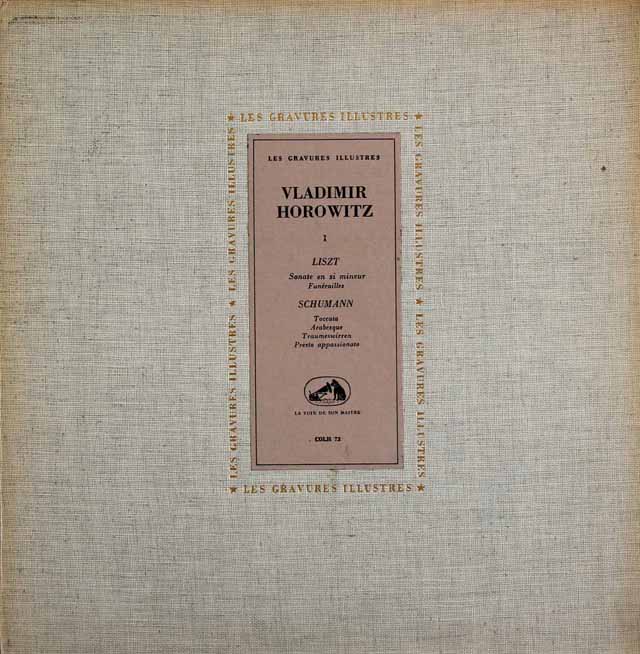 ホロヴィッツのリスト/ピアノソナタほか　仏EMI(VSM)　3295　LP レコード