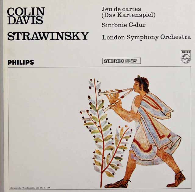 デイヴィスのストラヴィンスキー/「カルタ遊び」ほか　蘭PHILIPS　3529　LP レコード