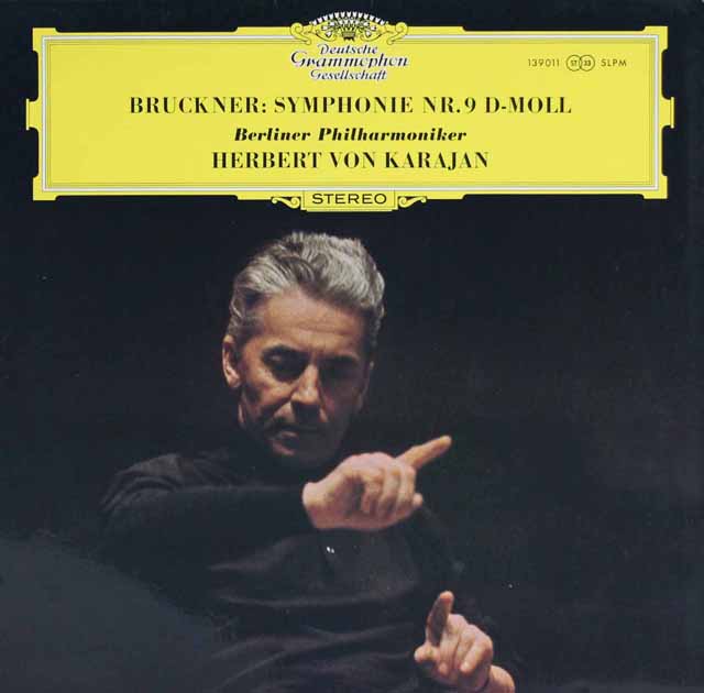 カラヤンのブルックナー/交響曲第9番　独DGG　3593　LP レコード