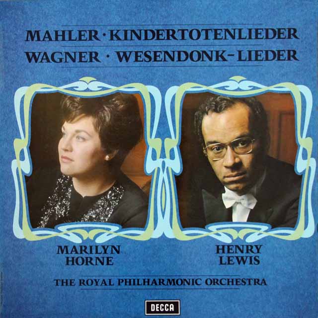 【オリジナル盤】　マリリン・ホーンのマーラー、ワーグナー/歌曲集　英DECCA　3593　LP レコード