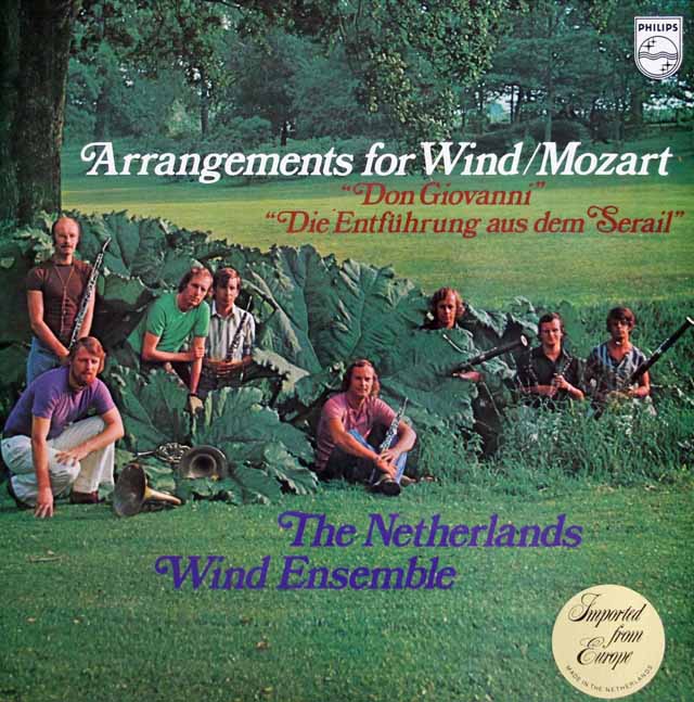 オランダ管楽アンサンブルのモーツァルト/「ドン・ジョヴァンニ」&「後宮からの誘拐」　蘭PHILIPS　3220　LP レコード