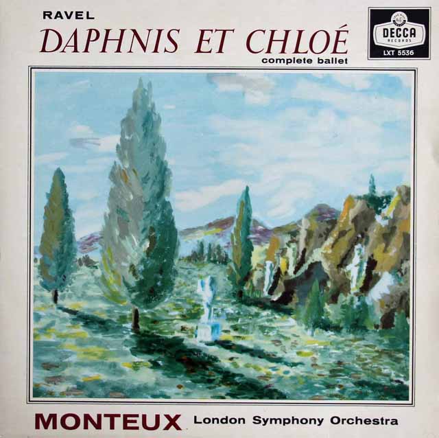 モントゥーのラヴェル/「ダフニスとクロエ」全曲　英DECCA　3529　LP レコード