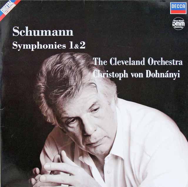ドホナーニのシューマン/交響曲第1&2番　独DECCA　3294　LP レコード
