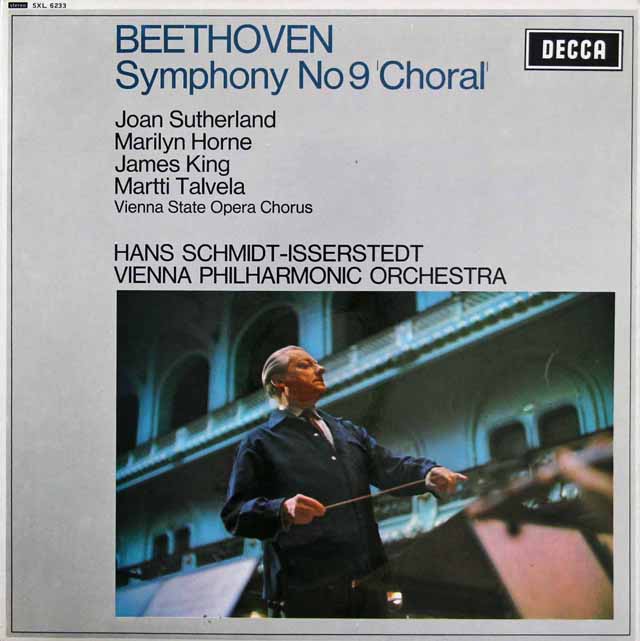 イッセルシュテットのベートーヴェン/交響曲第9番「合唱付き」　英DECCA　3530　LP レコード