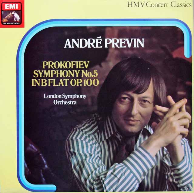プレヴィンのプロコフィエフ/交響曲第5番　英EMI　3534　LP レコード