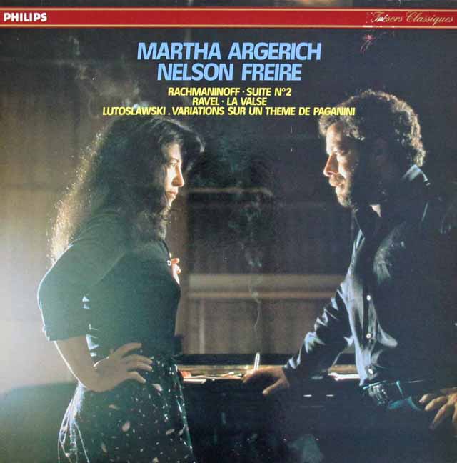 アルゲリッチ&フレイレのラヴェル/「ラ・ヴァルス」ほか　2台のピアノのための作品集　仏PHILIPS　3293　LP レコード