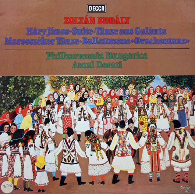 ドラティのコダーイ/「ハーリ・ヤーノシュ」ほか　独DECCA　2846　LP レコード