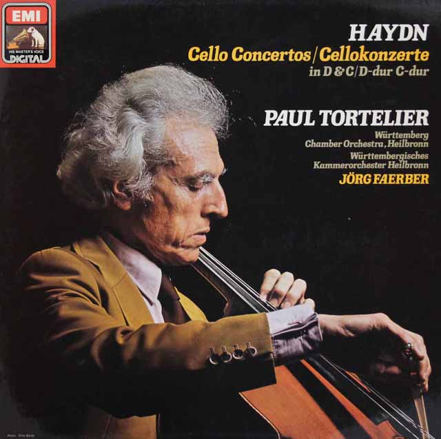 トルトゥリエのハイドン/チェロ協奏曲集　独EMI　3617　LP レコード