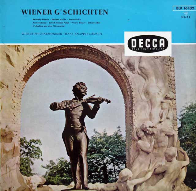 【モノラル】　クナッパーツブッシュ/ウィーンの休日　独DECCA　2903　LP レコード