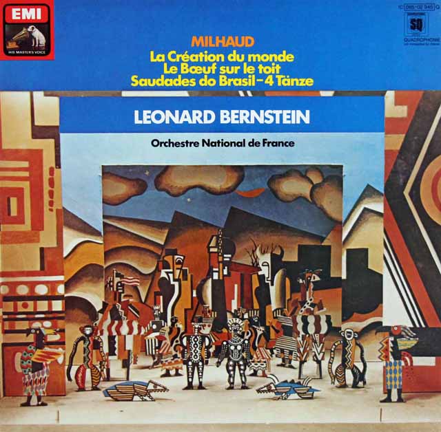 バーンスタインのミヨー/「世界の創造」ほか　独EMI　3610　LP レコード