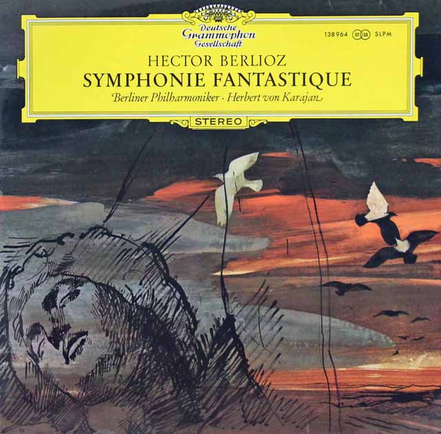 カラヤンのベルリオーズ/幻想交響曲　独DGG　3610　LP レコード