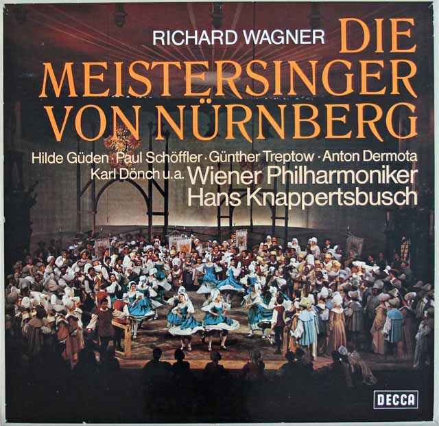 クナッパーツブッシュのワーグナー/「マイスタージンガー」　独DECCA　3611　LP レコード