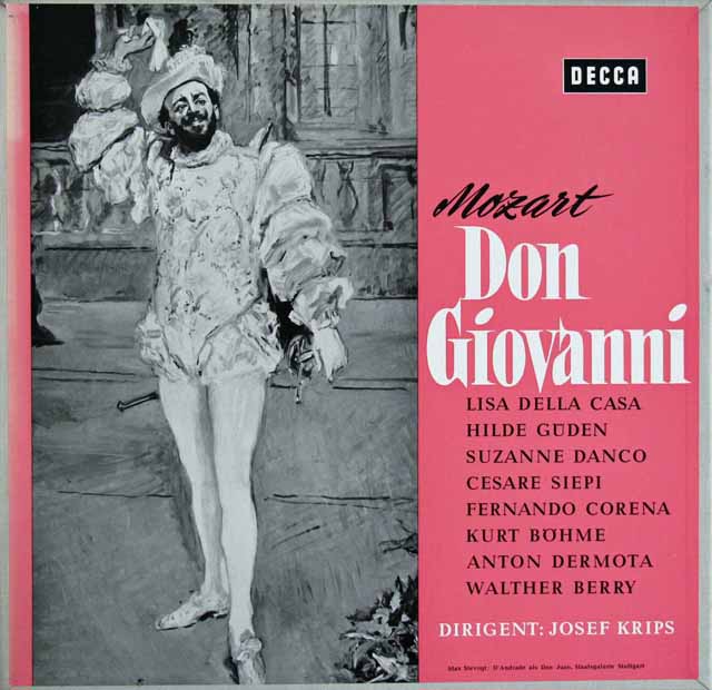 クリップスのモーツァルト/「ドン・ジョヴァンニ」全曲　独DECCA　3612　LP レコード