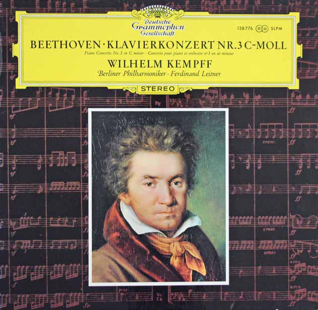 ケンプのベートーヴェン/ピアノ協奏曲第3番　独DGG　3612　LP レコード