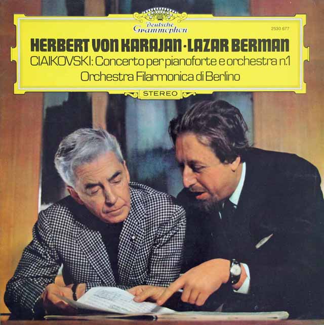 ベルマン、カラヤンのチャイコフスキー/ピアノ協奏曲第1番　オーストリアDGG　3618　LP レコード